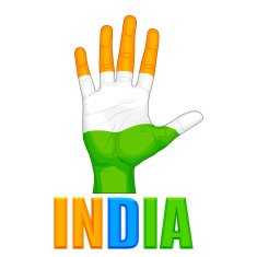 Hand painted in Indian flag color