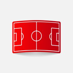 realistic design element playing field N3