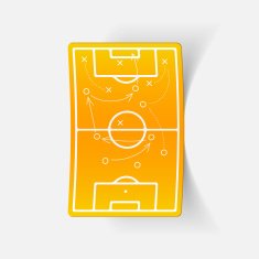 realistic design element playing field N7