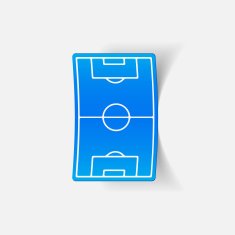 realistic design element playing field N8