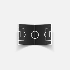 realistic design element playing field N9