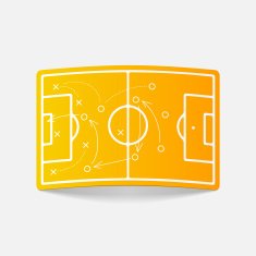 realistic design element playing field N10