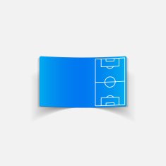 realistic design element playing field N17