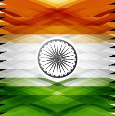 Indian flag 15th of August texture colorful grunge vector background