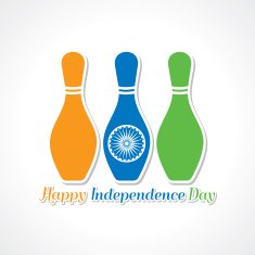 Happy independence day greeting card stock vector