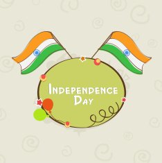 Indian Independence Day celebration sticky design