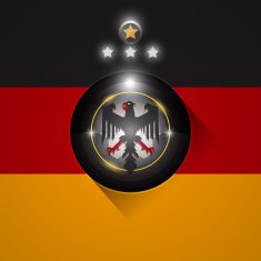 Germany soccer flag symbol