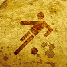 football player Flat modern web button and space for your N6