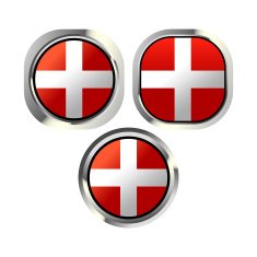 Denmark flag button N2