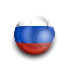 Creative Russia Football Design Illustration