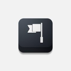 square button flag N3