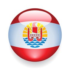 World Flag Button French Polynesia