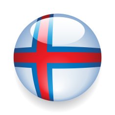 World Flag Button Faroe Islands