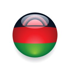 World Flag Button Malawi