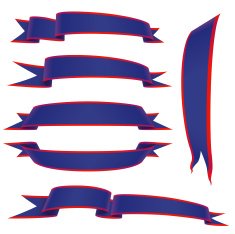 blue 3d banners