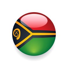 World Flag Button Vanuatu