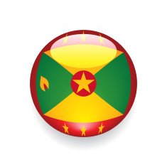 World Flag Button Grenada