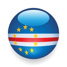 World Flag Button Cape Verde