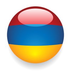 World Flag Button Armenia