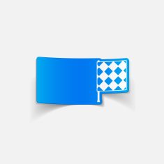 realistic design element linesman flag N34