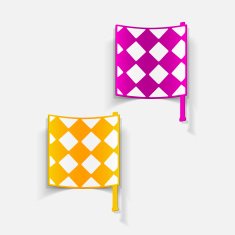 realistic design element linesman flag N36