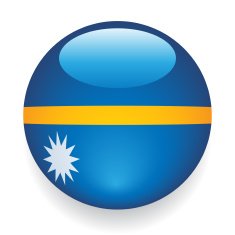 World flag Button Nauru