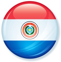 Paraguay Flag Super Glossy