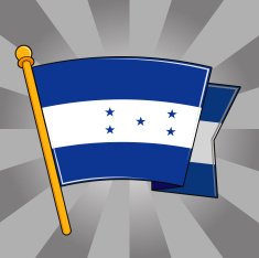 Flag of Honduras N10