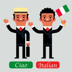 InfoGraphic Italian Business man