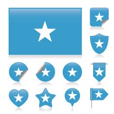 Somalia flag set