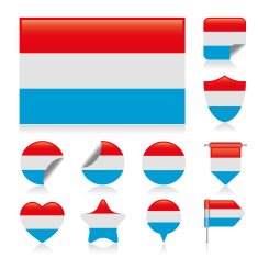 Luxembourg Flag Set N2
