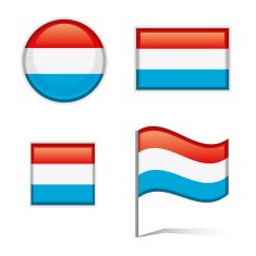 Luxembourg Flags N2