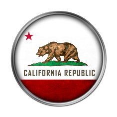 California flag button N2