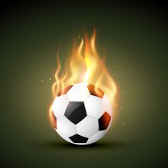 vector fire football