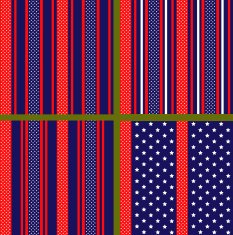 usa flag stylized pattern