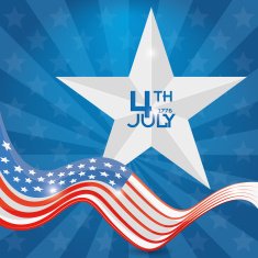 American Independence Day Background Editable N12
