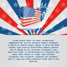 American Independence Day Background Editable N17