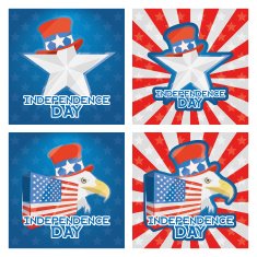 Vector American Independence Day Background N2