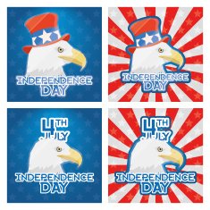 Vector American Independence Day Background N3