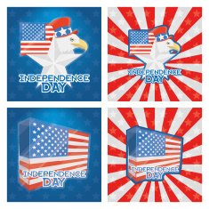 Vector American Independence Day Background N4