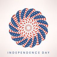 Creative sticky decorated with national flag colors