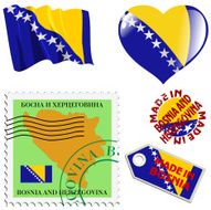 national colours of Bosnia