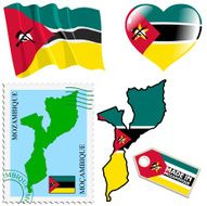 national colours of Mozambique