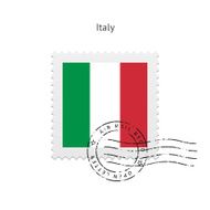 Italy Flag Postage Stamp