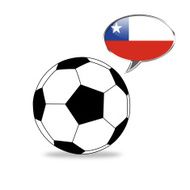 Soccer ball supporting Chile