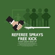 Referee Sprays Free Kick