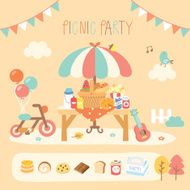 picnic party in the garden