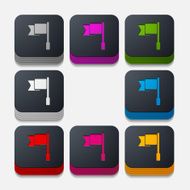 square button flag N6