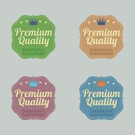 Set of Vintage Retro Badge N3