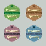Set of Vintage Retro Badge N6